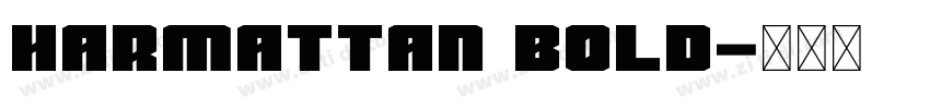 Harmattan Bold字体转换